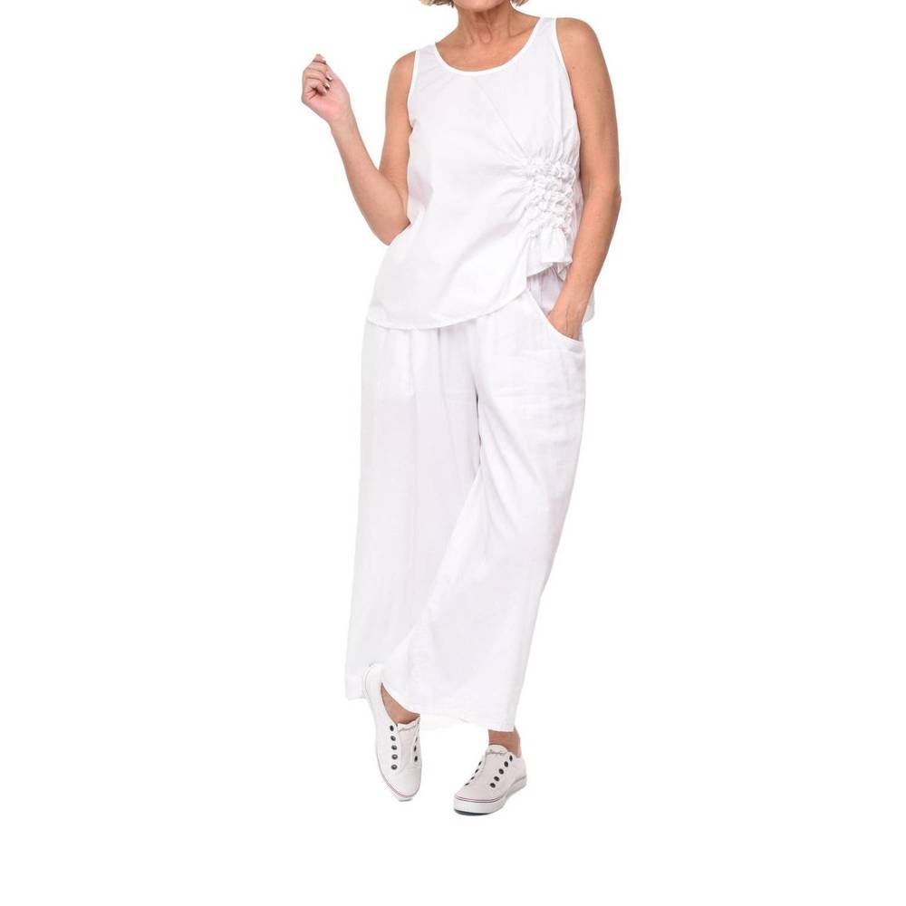 NEW TULIP CLOTHING ophelia pullover top in white